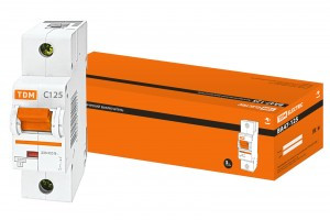TDM автоматический выкл. ВА47-125 1P 125А 15кА х-ка С SQ0208-0060