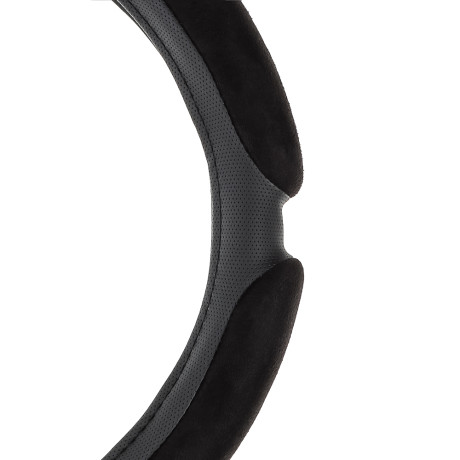 ЕРМАК Оплетка руля, спонж, 6 подушек, черный, разм. (L)