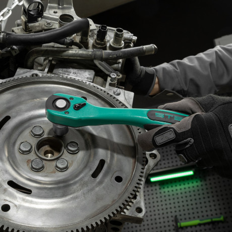 Набор инструментов, 1/4", 3/8", 1/2", Cr-V, S2, усиленный кейс, 216 предметов Stels