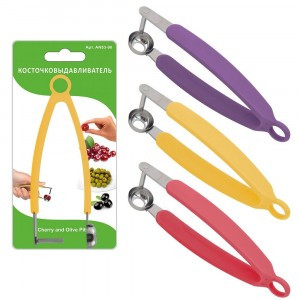 Косточковыдавливатель (кратность 6шт!!!), нерж.сталь, пластик AN53-90 Мультидом