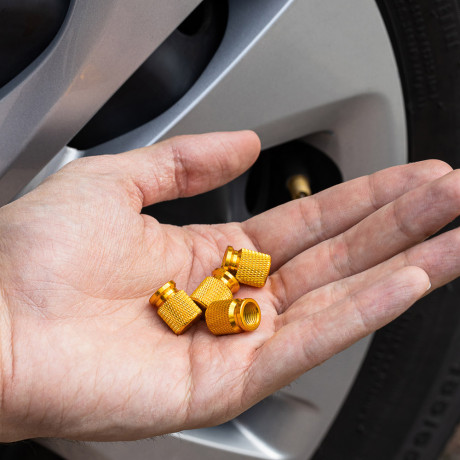 ЕРМАК Набор заглушек ниппеля 4шт., золото