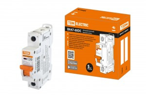 TDM Авт. выкл.ВА47-60DC 1P 20А 6кА х-ка С  SQ0223-1012