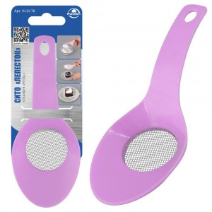 Сито-дуршлаг Лепесток 16,5*7,5см (кратность 6шт!!!) пластик, нерж.сталь VL11-76 Мультидом 810043