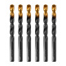 Сверло по металлу, 11 мм, HSS-Tin, Golden Tip, 6 шт. Denzel
