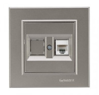 Makel Karea роз. компьют. СУ 1 мест. зелен. (RJ45) 56052035