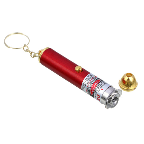 РОКОТ Фонарь-лазерная указка, на брелоке, 12 насадок, 3хLR44