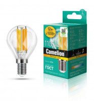 Camelion Шар G45 E14 12W(1105lm) 3000K 2K филамент 80x45 LED12-G45-FL/830/E14 (10!)