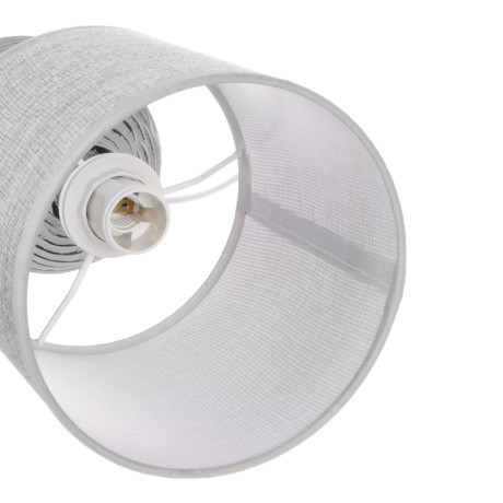 BY Светильник переносной настольный Мадрид, 25 см, Е14, 40 Вт, 230 В, керамика, текстиль, серый