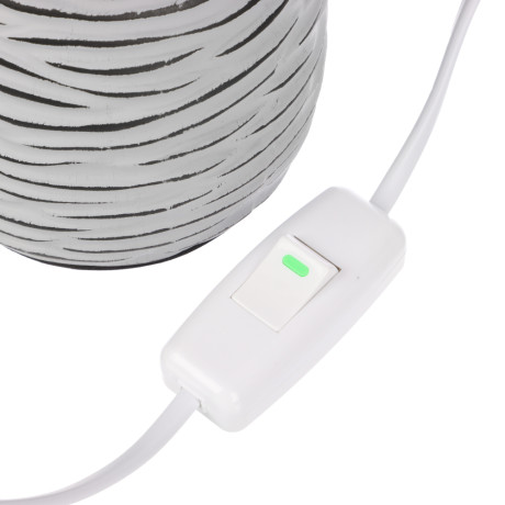 BY Светильник переносной настольный Мадрид, 25 см, Е14, 40 Вт, 230 В, керамика, текстиль, серый