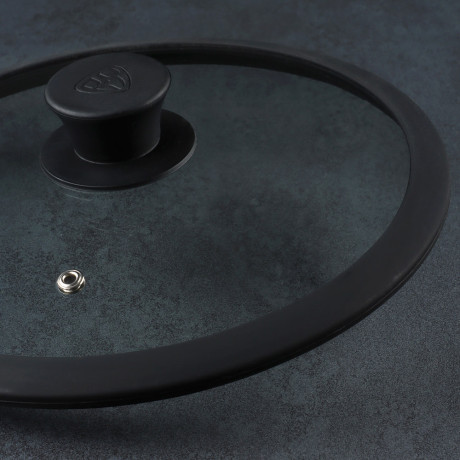 SATOSHI/BY COLLECTION Крышка стекло/силикон с ручкой, 24см