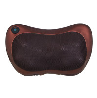 LEBEN Массажная подушка, 3 режима, ИК-подогрев, от сети, кожзам, текстиль