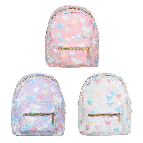 ЮL Лилита Рюкзак детский с сердечками, ПУ, 22х17х9см, 3 цвета, КЖС24-29