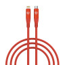 BY Кабель для зарядки Flexi Type-C-iP, 1 м, 2,4 А, Быстрая зарядка 22W, оранжевый