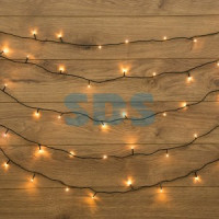 Гирлянда «Твинкл-Лайт» 20 м, темно-зеленый ПВХ, 160LED, теплый белый