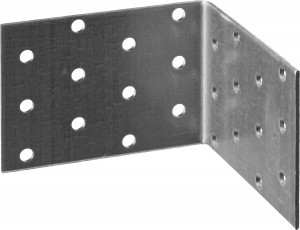 Крепежный угол ЗУБР "МАСТЕР" равносторонний, 60х80х80мм, 1шт