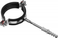 Хомут трубный гайка, оцинкованный, сантех.шпилькой и дюбелем, 2", 1шт, ЗУБР Мастер 37866-59-65