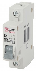 ЭРА SIMPLE автоматический выкл. ВА47-29 1P  6А 4,5кА х-ка C mod-01