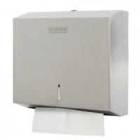 Диспенсер д/полотенец ЛАЙМА PROFESSIONAL ECONOMY (H2), Interfold, нержавеющая сталь, матовый, 605050