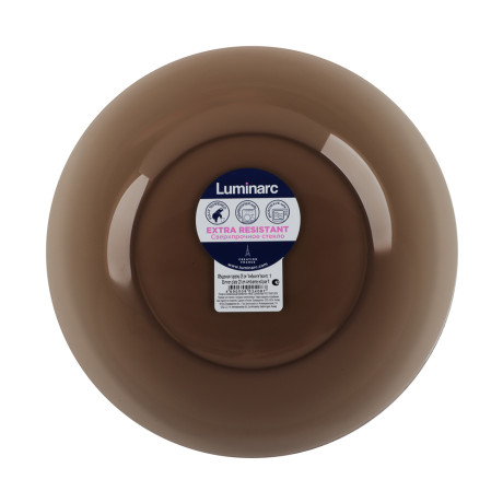 Luminarc Эклипс Амбьянте Тарелка обеденная 25см, дымчатое стекло, арт. L5086