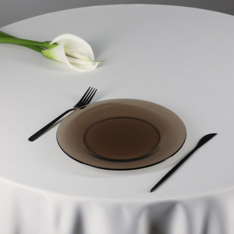 Luminarc Эклипс Амбьянте Тарелка обеденная 25см, дымчатое стекло, арт. L5086