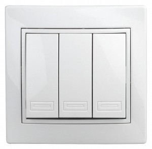 ЭРА Intro Plano выкл. СУ 3 кл. 10А, 250В, белый, 1-106-01, Б0053788