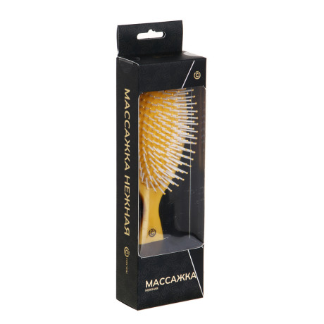 ВСЁГАЗИН Расческа массажная, пластик, 22,5x7см, 4 цвета, ВГ22-40