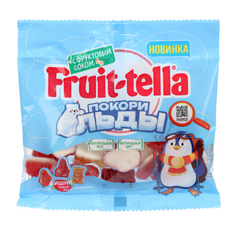 Мармелад жевательный Fruittella "Покори льды" со вкусами клубники, вишни и апельсина, 20 шт по 100 г