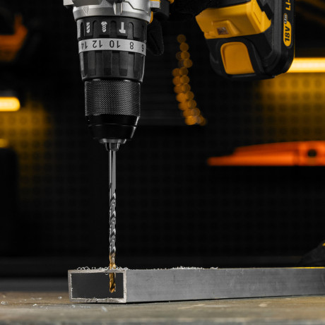 Сверло спиральное по металлу 5 х 132 мм, Р6М5, Golden Tip, удлиненное Denzel