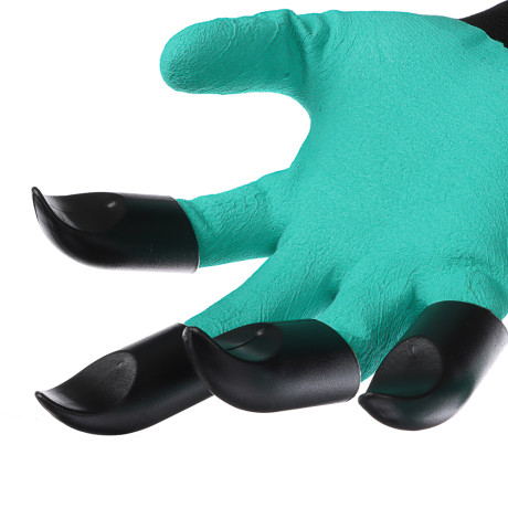 INBLOOM Перчатки садовые нейлоновые с когтями, латексный полуоблив, 10 размер, 24см, 75г