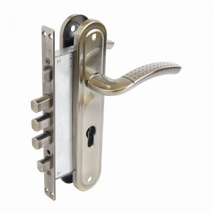 Замок врезной с/руч БУЛАТ  ЗВ 4-4B.60.80.01.01-R АЛЬФА бронза без ц/м (ЗВ4-0526R) (10)