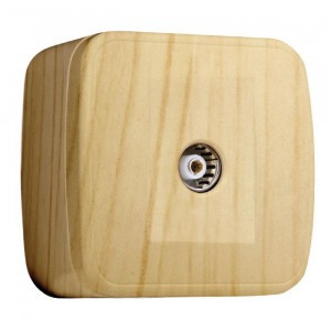 EKF Минск роз. TV ОУ 1 мест. светлое дерево (сосна) (RG6) EGA00-027-30