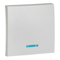 EKF Валенсия лиц. панель выкл. 1 кл. с индикатором 10А сталь Al/Cu (корпус PC) ESV10-L-121-30