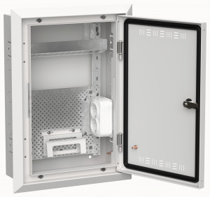 IEK TITAN 5 щит (корпус) метал. мультимедиа ЩРв-24 (505х365х130) навесной бел IP30 TI5-51-V-024-30