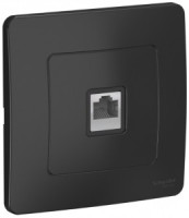 Systeme Electric BLANCA роз. комп. СУ 1 мест. антрацит (пл.осн., RJ45, кат.5E) BLNIS045006 (10!)