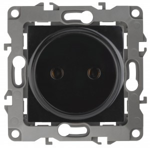 ЭРА 12 мех. роз. СУ 1 мест. 16А черный, автоклеммы 12-2105-06 6516