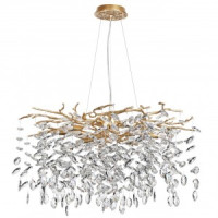 ODEON LIGHT 4969/10 HALL ODL24 521 античн.бронза/алюмин./хрусталь Люстра G9 10x40W DELICA 89