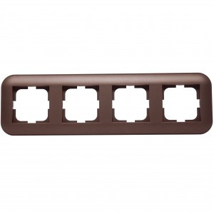 OVIVO Рамка СУ 4 местн. LOFT, мокка, 404-190019-228