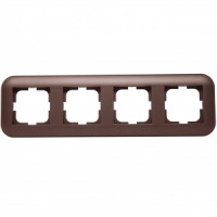 OVIVO Рамка СУ 4 местн. LOFT, мокка, 404-190019-228