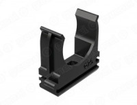 GREENEL крепеж-клипса d25мм для жестк. и гофр. труб ЧЕРНЫЙ(уп.90шт,цена за шт)GE50142-05