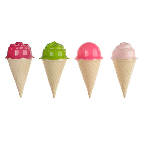 ИГРОЛЕНД Набор формочек "Мороженое" 13 предметов,15x15x10см, пластик, игрушка для детей 3+