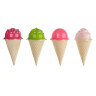 ИГРОЛЕНД Набор формочек "Мороженое" 13 предметов,15x15x10см, пластик, игрушка для детей 3+