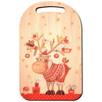 Доска разделочная &quot;Новогодняя шутка&quot;, 29*18,5см, береза МБ2-153 Мультидом