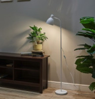 Uniel св-к напольный торшер Е27 60W, 1450x210 мех.выкл., металл/пластик, белый UML-T701 WHITE