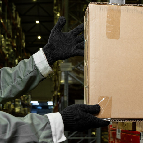 Перчатки трикотажные, акрил, 7 класс