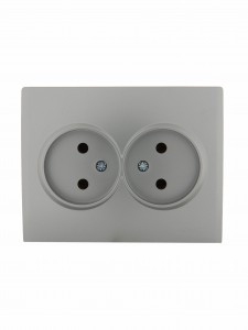 Lezard KARINA роз. СУ 2 мест. 16А  ПБТ матов. серебро (корп. ABS) 707-4300-128B