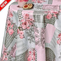 Клеенка 140*20 ДЕКОРАМА 195С Роза и письмо ТУРЦИЯ