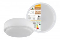 TDM св-к св/д LED ДПП 2901 8W 700lm 4000К IP65 белый круг 160*48 Народный (СПП,ЖКХ) SQ0329-0807