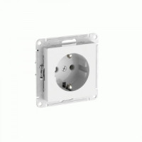 Systeme Electric ATLASDESIGN мех. роз. СУ 1 мест. (земля), 16А (автоклеммы) БЕЛЫЙ ATN000143S (20!)