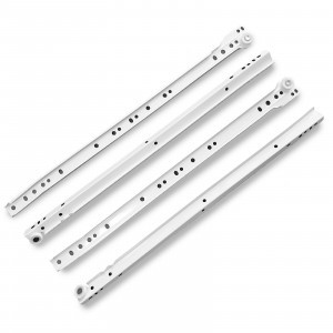 Направляющие роликовые 450/0,8 мм белый (комплект 2шт, цена за комплект) (25) StahlBuro