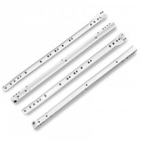 Направляющие роликовые 450/0,8 мм белый (комплект 2шт, цена за комплект) (25) StahlBuro